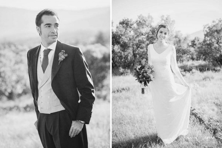 El novio y la novia. Fotos de boda de Laura y Sergio